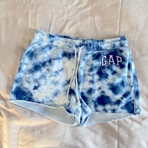 GAP Women's Blue Tie-Dye Shorts